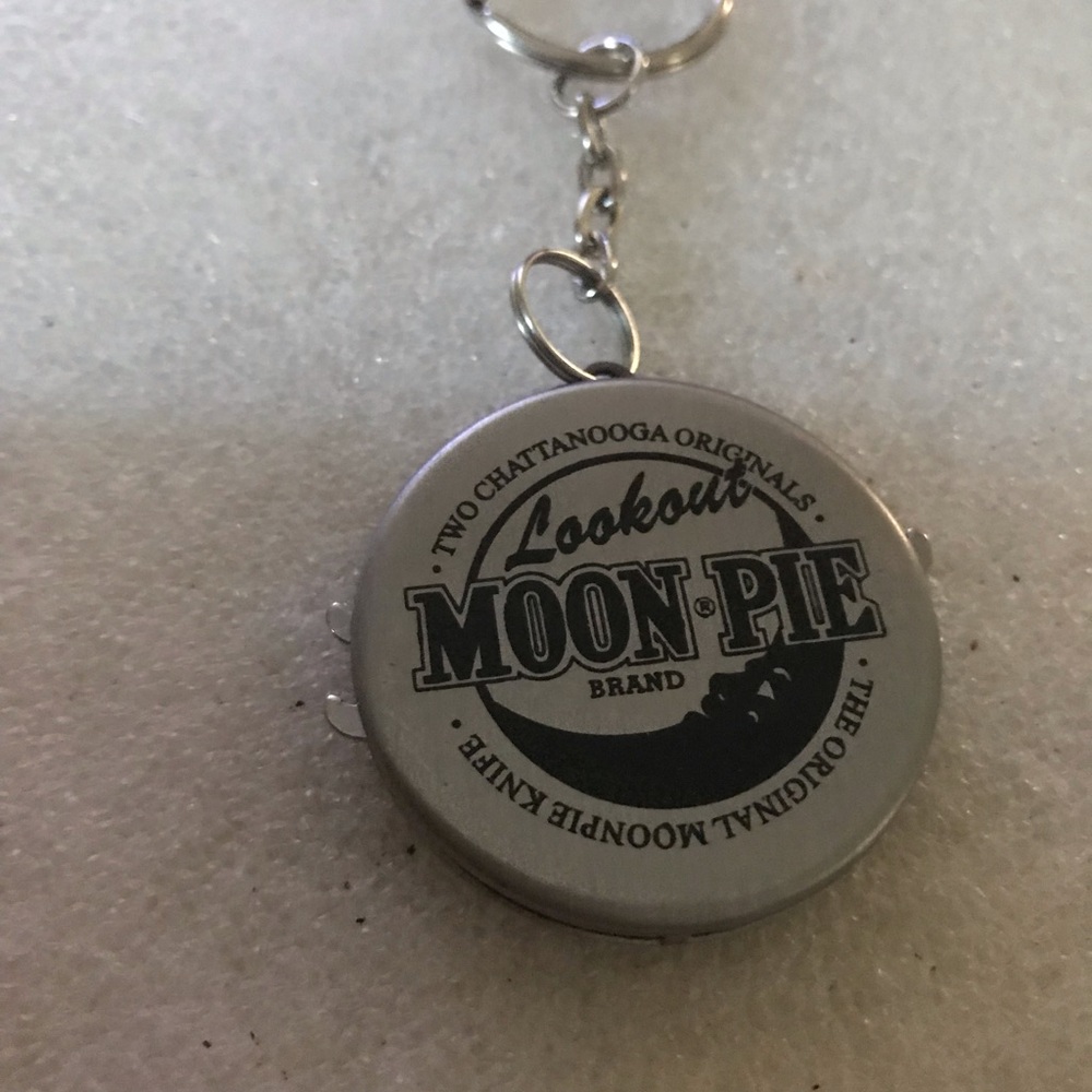 Lookout Branded Silver Keychain Knife